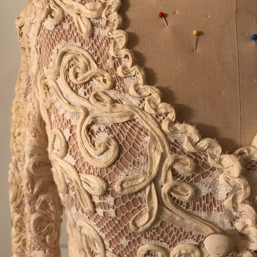 Vintage 1950s Long sleeve Carlye dress XS